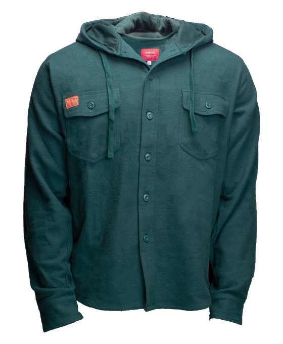 Buffalo Trace Flannel Hooded Shirt Jacket