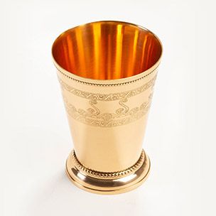 Etched Copper Julep Cup Small