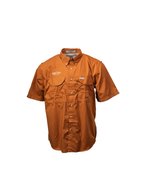 Buffalo Trace Orange Men's Fishing Shirt
