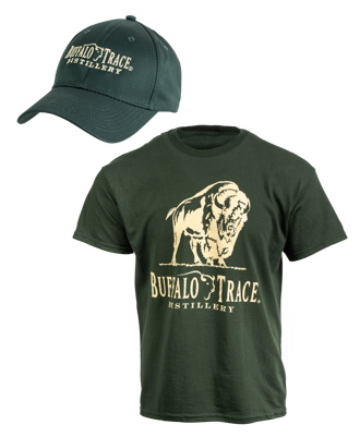 Buffalo Trace Green Tee and Hat Bundle