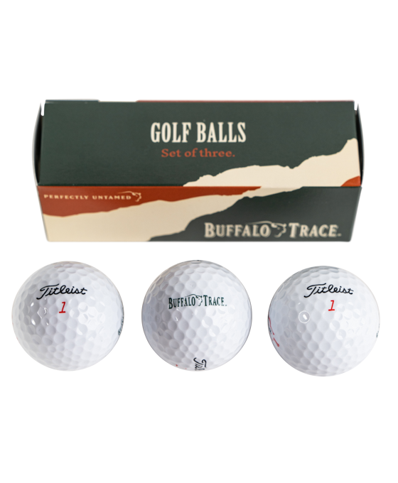 Buffalo Trace Titleist Golf Ball - Sleeve of 3