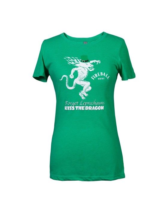 Fireball Women's St Patrick's Day Green T-Shirt