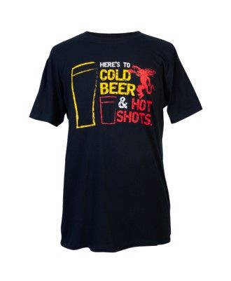 Fireball Men's "Cold Beer & Hot Shots" T-shirt