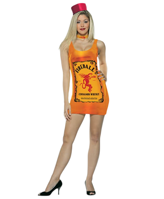 Fireball Whisky Tank Dress Costume
